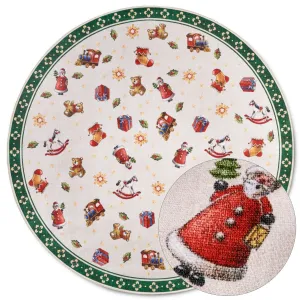 Kruhový kusový koberec Villeroy & Boch Toy´s  Delight 106193 Green Multicolour, bez vlasu Ø 160 cm