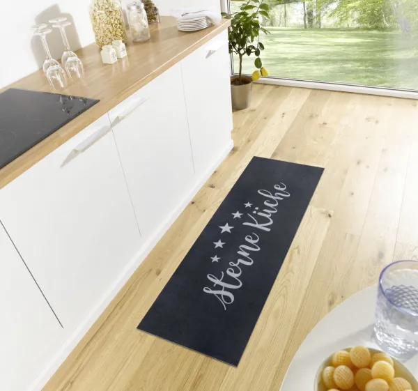 Kuchynská predložka Hanse Home Cook&Clean 105734 Black Grey 50x150 cm