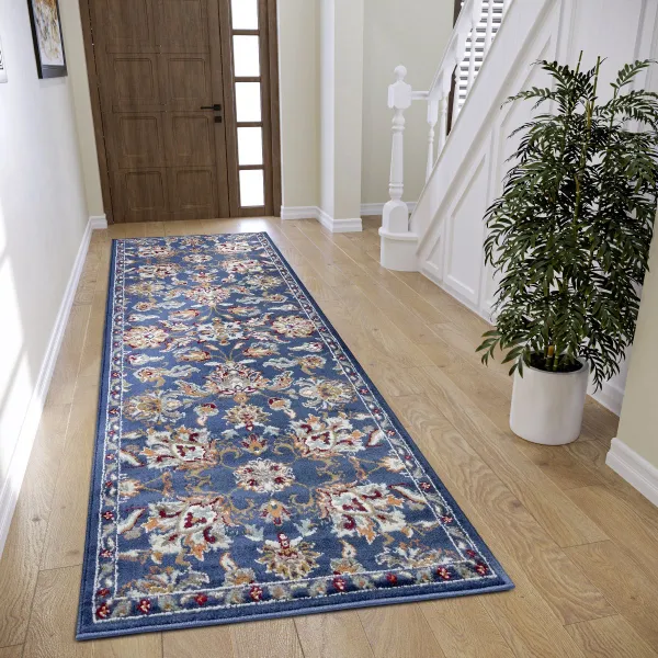 Kusový behúň Hanse Home Luxor 105634 Caracci Blue 80x240 cm