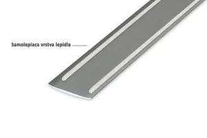Prechodová lišta STANDARD 38 - Strieborná 270 cm