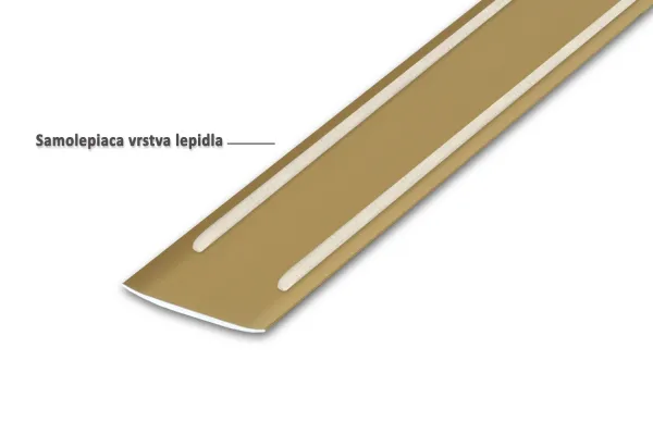 Prechodová lišta STANDARD 38 - Zlatá 270 cm