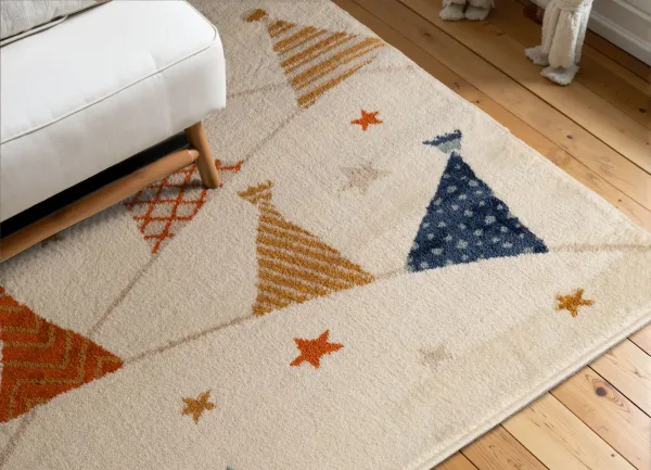 Detský kusový koberec Hanse Home Adventures 106211 Cream, Multicolor 120x170 cm