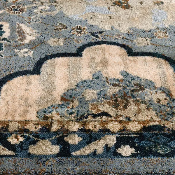 Kusový koberec POLONIA Abrash Light Blue 170x235 cm
