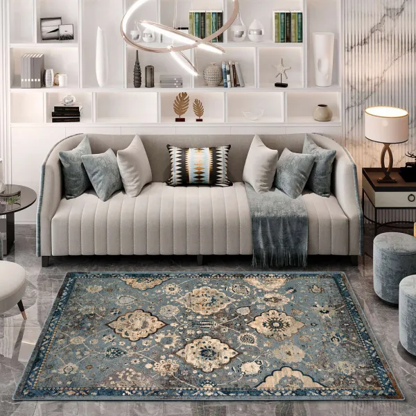 Kusový koberec POLONIA Abrash Light Blue 170x235 cm