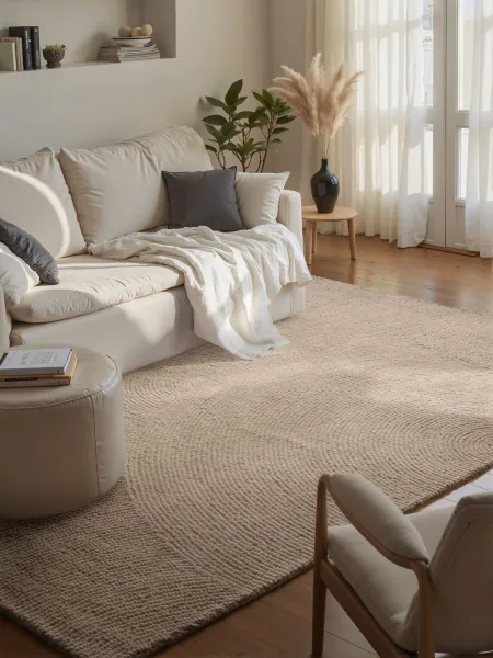 Kusový koberec Hanse Home Calmio 106221 Light Beige 80x150 cm