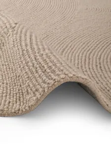 Kruhový kusový koberec Hanse Home Calmio 106221 Light Beige Ø 200 cm