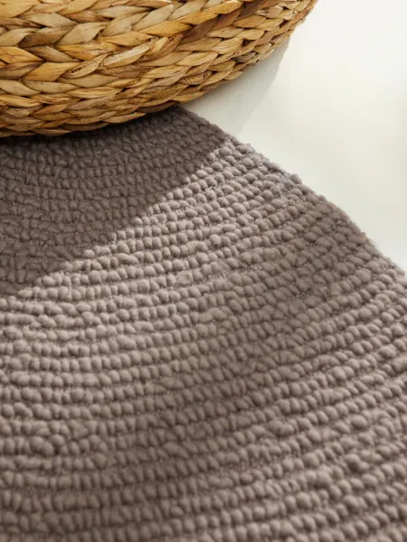 Kruhový kusový koberec Hanse Home Calmio 106219 Taupe Ø 200 cm