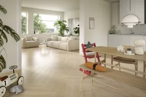 Laminátová podlaha Egger Herringbone 8/32 4V EL2133 Dub Baronia pieskový 1,97 m2