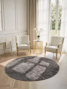 Kruhový kusový koberec Elle Decoration Brilliance 106310 Silver Grey Ø 200 cm