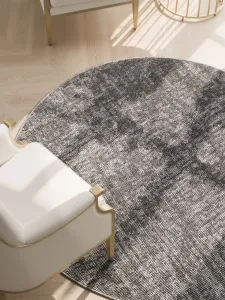 Kruhový kusový koberec Elle Decoration Brilliance 106310 Silver Grey Ø 200 cm