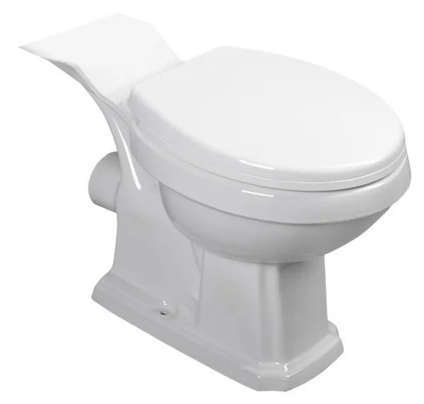 AQUALINE - ANTIK WC kombi misa, 35x72cm, zadný odpad, biela AK107-432