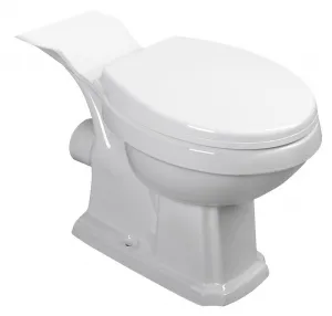 AQUALINE - ANTIK WC kombi misa, 35x72cm, zadný odpad, biela AK107-432