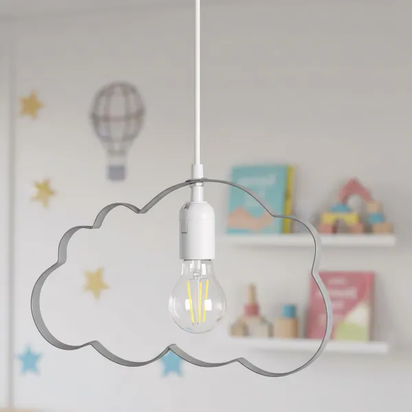 Stropné svietidlo TooLight Cloudie sivé