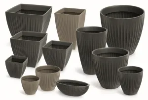 Prosperplast Kvetináč LATIE RAND mocca, variant 30 cm