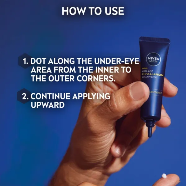 NIVEA MEN Hyaluron očný krém proti opuchom a vráskam pre mužov 15 ml
