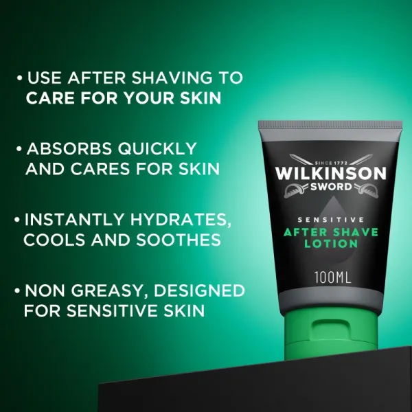 Wilkinson Sword Sensitive After Shave Lotion hydratačné mlieko po holení 100 ml