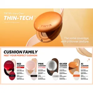 TIRTIR Mask Fit AI Filter Cushion dlhotrvajúci make-up v hubke s matným efektom odtieň 22N Shell Beige 18 g