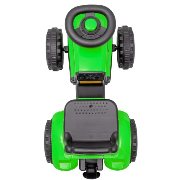 Detské odrážadlo traktor s vlečkou a náradim Baby Mix Benny zelený