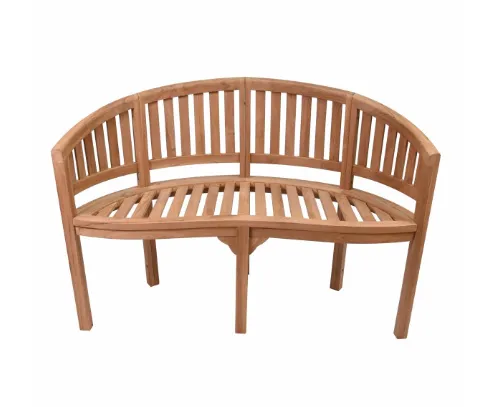 Záhradná lavica z teakového dreva, 2-miestna, 120 cm
