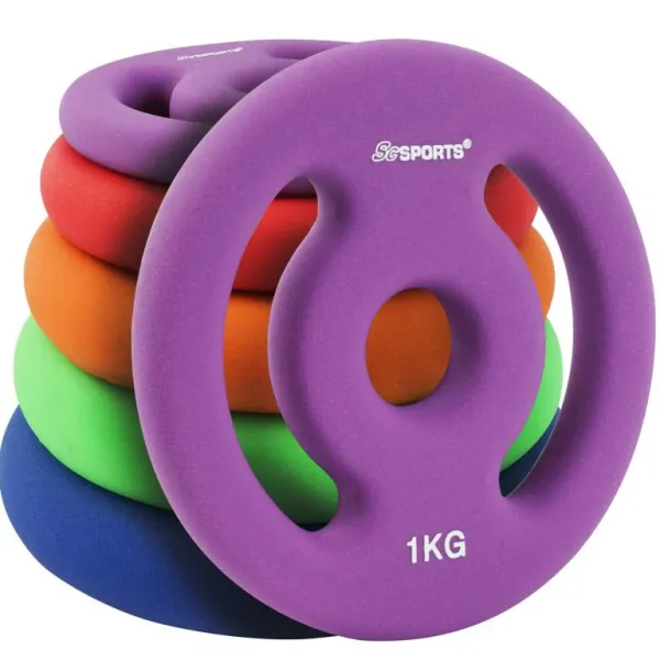 Sada liatinových diskov ScSPORTS, 2 x 1 kg