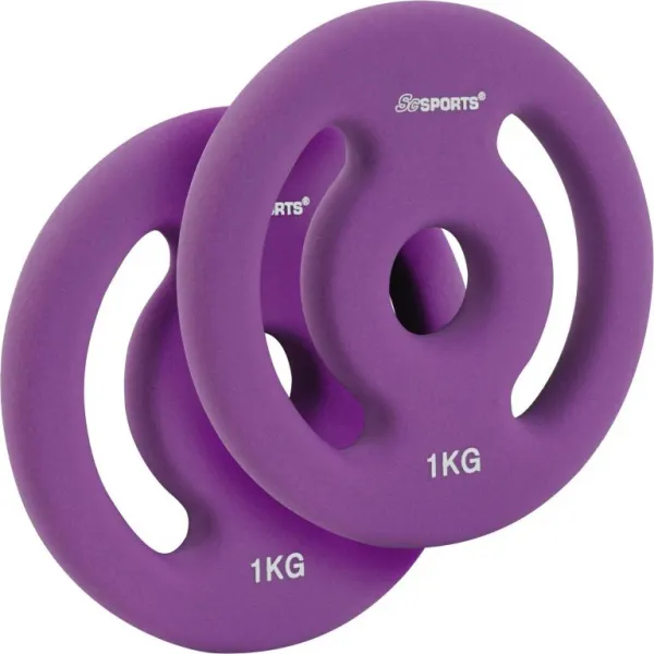 Sada liatinových diskov ScSPORTS, 2 x 1 kg