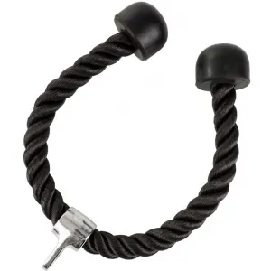 Tricepsové lano 68 cm, gumové koncovky, černé