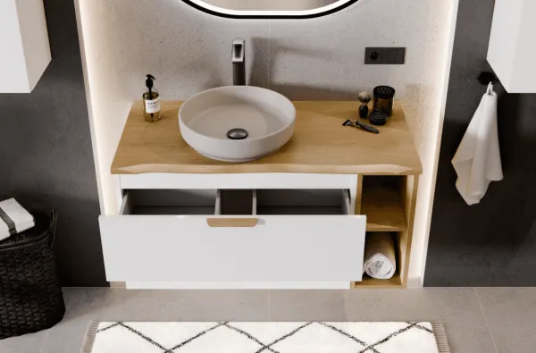 ArtCom Skrinka pod umývadlo ASTER WHITE 82-80-46-2S | 80 cm