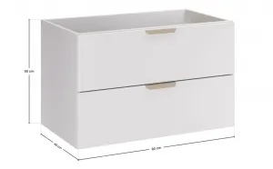 ArtCom Skrinka pod umývadlo ASTER WHITE 82-80-46-2S | 80 cm