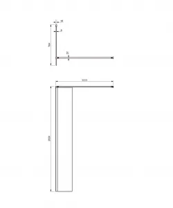 OMNIRES - MARINA walk-in, 80 cm chróm / transparent /CRTR/ DNR80XCRTR