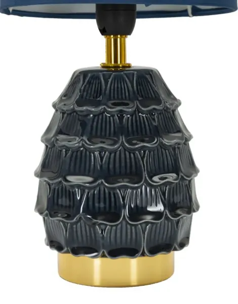 Mauro Ferretti Stolní lampa Pigny 30,5 cm modrá