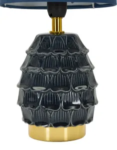 Mauro Ferretti Stolní lampa Pigny 30,5 cm modrá