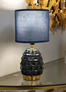 Mauro Ferretti Stolní lampa Pigny 30,5 cm modrá