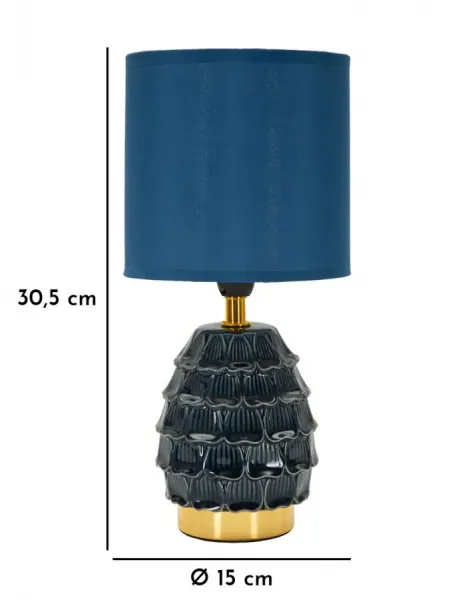 Mauro Ferretti Stolní lampa Pigny 30,5 cm modrá