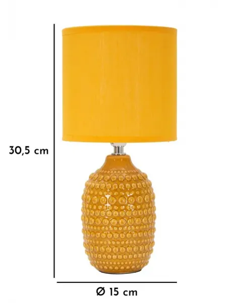 Mauro Ferretti Stolní lampa Points 30,5 cm hořčicová
