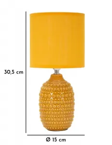 Mauro Ferretti Stolní lampa Points 30,5 cm hořčicová