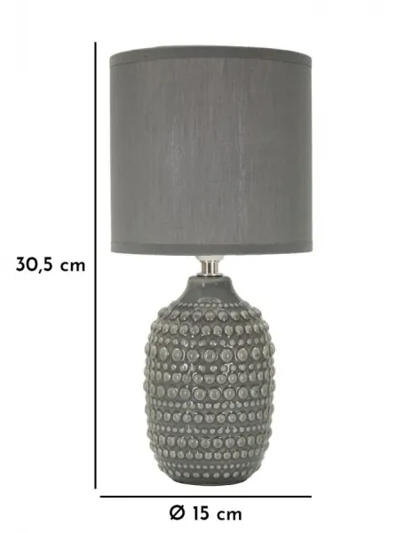 Mauro Ferretti Stolní lampa Points 30,5 cm šedá