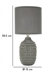 Mauro Ferretti Stolní lampa Points 30,5 cm šedá