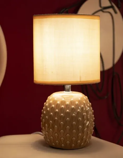 Mauro Ferretti Stolní lampa Pontus 27 cm broskvová