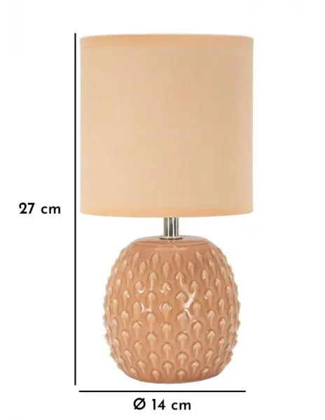 Mauro Ferretti Stolní lampa Pontus 27 cm broskvová