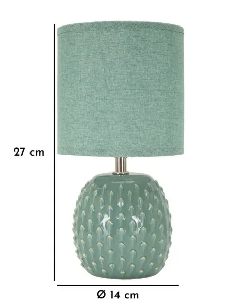 Mauro Ferretti Stolní lampa Pontus 27 cm tyrkysová