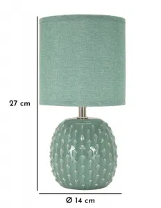 Mauro Ferretti Stolní lampa Pontus 27 cm tyrkysová