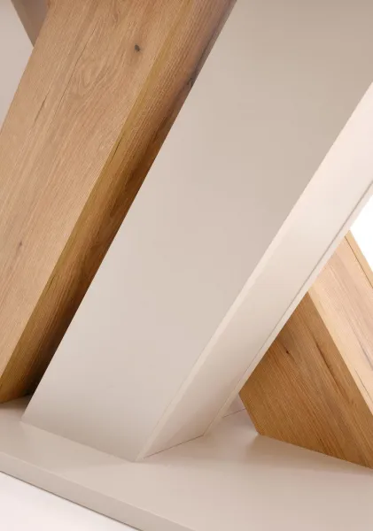 HALMAR Jídelní rozkládací stůl Brandon 160/200 cm kašmírový/dub cremona