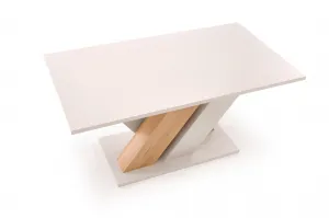 HALMAR Jídelní rozkládací stůl Brandon 160/200 cm kašmírový/dub cremona