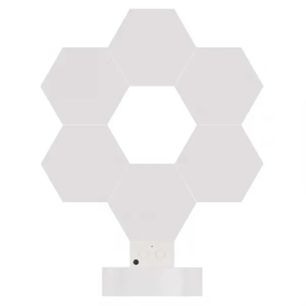 EMOS Stolní LED lampa GoSmart Hexagon 6 dílů vícebarevná/bílá