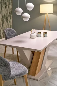 HALMAR Jídelní rozkládací stůl Brandon 160/200 cm kašmírový/dub cremona