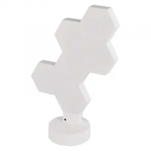 EMOS Stolní LED lampa GoSmart Hexagon 6 dílů vícebarevná/bílá