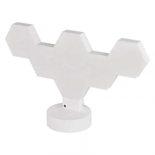EMOS Stolní LED lampa GoSmart Hexagon 6 dílů vícebarevná/bílá