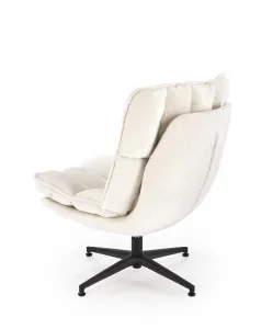 HALMAR Designové otočné křeslo Fofana krémové