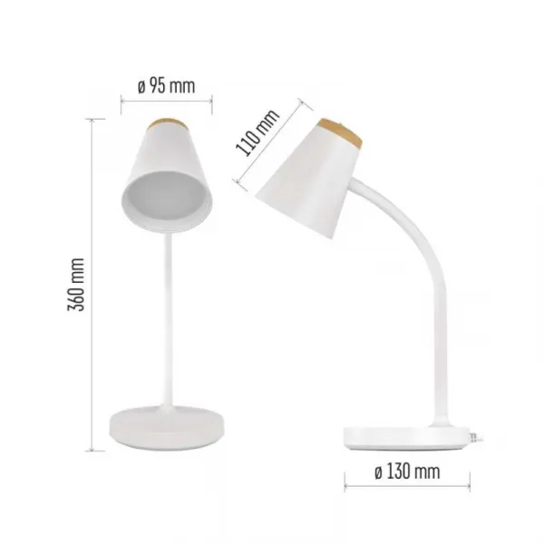 EMOS Stolní LED lampa Tara bílá