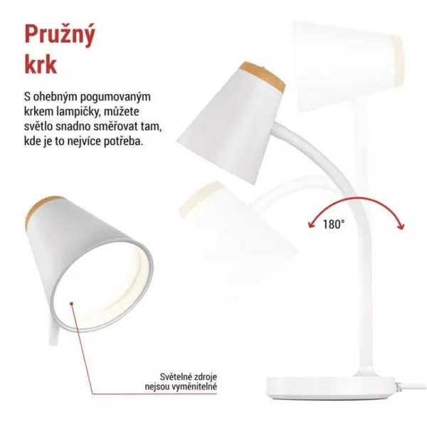 EMOS Stolní LED lampa Tara bílá